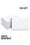 50Pcs 13*18 White Invitation Luxury Greeting Card Letter Seal Wallet Large Capacity Bag Envelope