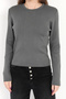 Women's Smoked 100% Polyamide Stretchy Crew Neck Knitwear Body - 2002 - 6