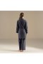 Almon Dressing Gown Navy Blue - 3