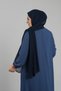 Navy Blue Plain Classic Shawl Chiffon Stitched 202112 _02 - 3