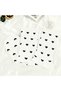 4 Pairs Women's Black Heart Patterned White Tennis Socks Women's Heart Socks - 2