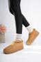 Luuq Guaranteed Women's Thick Sole Furry Daily Mini Ankle Boots - 7