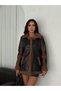 Fur Lined Leather Coat
