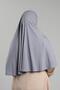 Gray Practical Ready Snap Hijab Scarf Viscose Practical Prayer Cover 2201_15 - 3