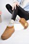 Luuq Guaranteed Women's Thick Sole Furry Daily Mini Ankle Boots - 6