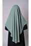 Green Practical Ready-made Interlaced Hijab Scarf Aerobin Fabric Plain Hijab 2309_32 - 4