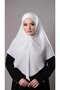 Cream Practical Ready Interlocking Hijab Scarf Cotton Jazz Fabric Plain Hijab 2306_40