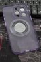 iPhone 13 Pro Compatible Purple Color Semi-Transparent Thin Hard Cover Case with Camera Lens Protection - 5