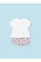Newborn Baby Girl 4 Piece Shorts Set 1634 - 3