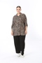 Women's Multicolor Patterned Large Size Shirt - 5
