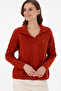 Women's Tile Polo Neck Sweater 50291574-Vr031 - 3