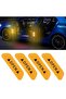 Vehicle Door Reflector Stickers Night Reflective Warning Stickers Honeycomb Phosphor Yellow Reflector