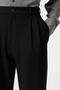 Black High Waist Pleated Comfortable Fit Men's Trousers - 5