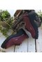 N24166 Women's Genuine Nubuck Leather Thick Soled Masculine Casual Shoes - 5