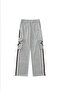 بنطلون رياضي فضفاض باللون الرمادي للجنسين بنمط نجمة - 7