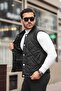 Men's Snap Fastener Quilted Quilted Vest