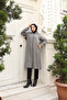 Hooded Zippered Pocket Cashew Coat - 8