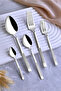 Wicker 30-Piece Economical 6-Person Steel Flat Fork Spoon Set Set