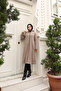 Hooded Zippered Pocket Cashew Coat - 4