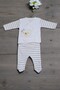 Teddy Bear Embroidered Cotton Newborn Clothes Set of 5 Hospital Discharge - 2