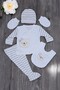 Teddy Bear Embroidered Cotton Newborn Clothes Set of 5 Hospital Discharge - 3
