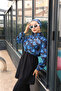 Leyla Beli 3-Piece Fully Covered Hijab Swimsuit Made of Water-Repellent Fabric with Adjustable Elastic