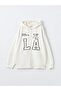Xside Hooded Printed Oversize Women's Thick Zip-Up Sweatshirt - 5