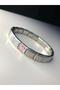 Italian Charm Nomi Steel Bracelet • Pink Heart Detail • Gift Bracelet for Lover • Spouse - 3