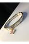Italian Charm Nomi Steel Bracelet, Butterfly Detail, Gift Bracelet for Lover, Spouse - 3