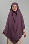 Purple Practical Ready-To-Wear Hijab Scarf Crepe Lace-Up Souffle Hijab 2313_22 - 2