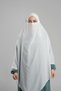 Cream Practical Ready-To-Wear Hijab Scarf Crepe Lace-Up Double Layer Souffle Hijab 2314_40 - 2