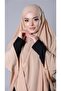Puppy Mouth Practical Ready-made Interlaced Hijab Scarf Medina Silk Lace Up Soufflé Hijab 2301_35 - 2