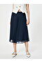 High Waist Midi Pleated Skirt - 3