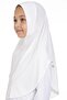 Cream Practical Ready-made Young Hijab Bonnet Sandy Fabric Plain Hijab 2312_40 - 3