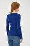 Knitwear Blouse Cobalt Blue - 8