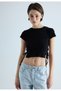 Women's Black Side String Blouse - 3