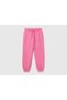 Benetton girls' elastic waist drawstring elastic cuffed sweatpants 39m2cf05i-24k