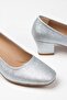 Women's Silver Glitter Daily Soft Sole Shoes - 5