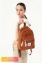 Women's Corduroy Multi-Pocket Comfort Model School Sports Travel Casual Daypack for Business