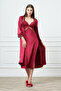 Luxury Silk Satin Six-Piece Nightgown Dressing Gown Set