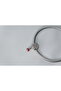Ladybug Hanging Stone Flower Motif Stainless Steel Charm - 6