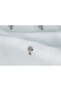Ladybug Hanging Stone Flower Motif Stainless Steel Charm