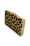 Feathered Imported Leopard Patterned Evening Dress Bag Evening Bag Wedding Engagement Graduation - 2