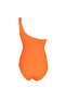 Orange Asymmetrical Collar Swimsuit - 2