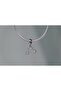 Stainless Steel Charm with Stone Bike Motif - 4