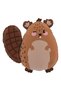 Woodland Concept Cute Squirrel and Cream Numeral Balloon 1 Year Old Set Squirrel Concept Birthday Balloon Set - 5