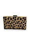 Feathered Imported Leopard Patterned Evening Dress Bag Evening Bag Wedding Engagement Graduation