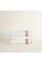 Alessa 3-Pack Drying Towels - 100% Organic Cotton, Lace, Cream-Powder-Gray, 30X50 cm - 2