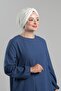 Cream Practical Ready-To-Wear Hijab Bonnet Sandy Pleated Casual 2121_40