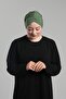 Oil Green Practical Ready-Made Snap-On Hijab Bonnet Sandy Drawstring Loose 2119_36 - 4
